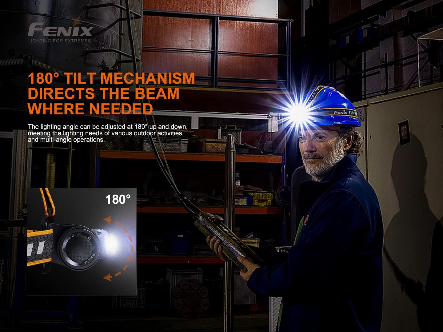 Fenix HM70R multi-functional headlamp