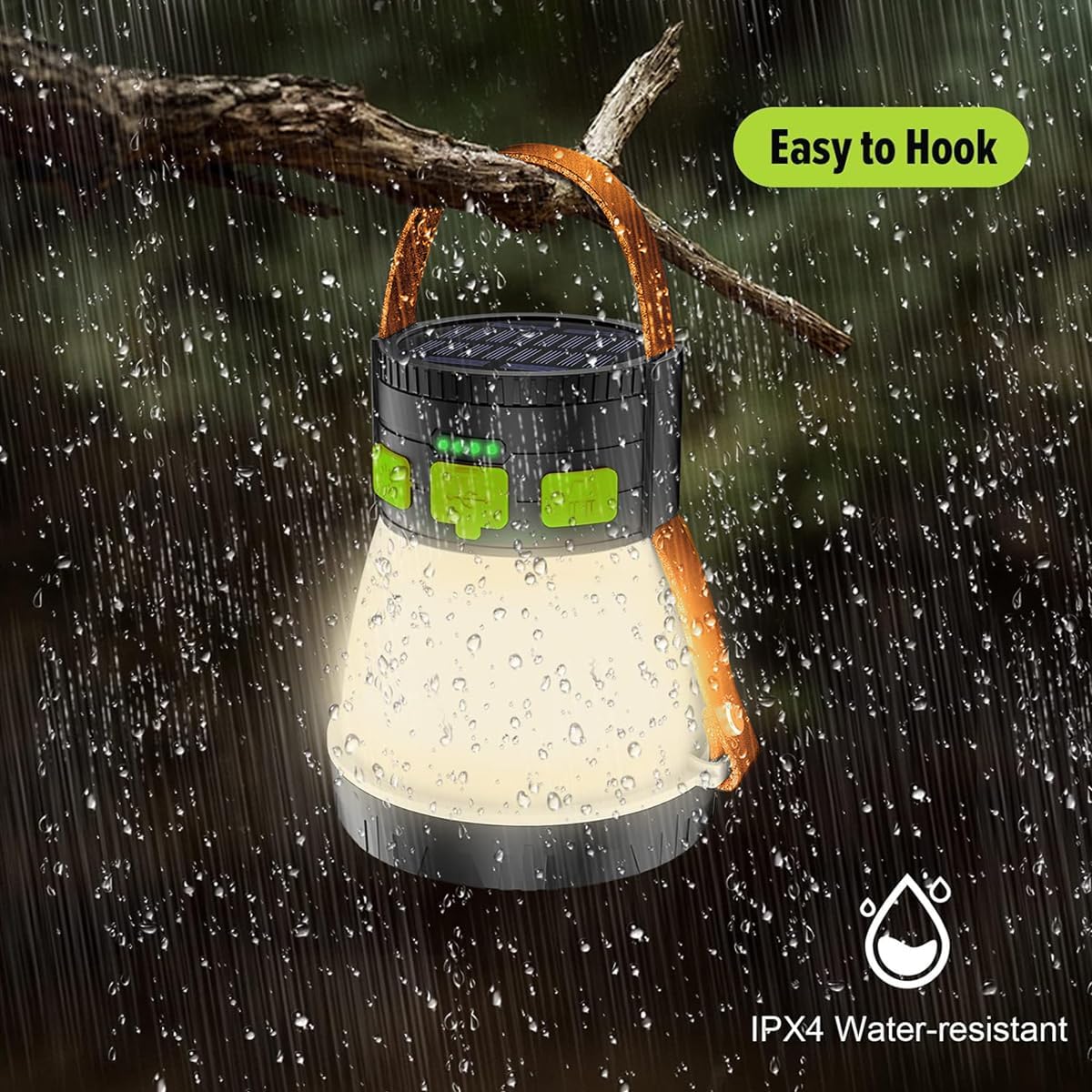 8 Lighting Modes Rechargeable Waterproof Camping Lantern with 7500mAh Battery