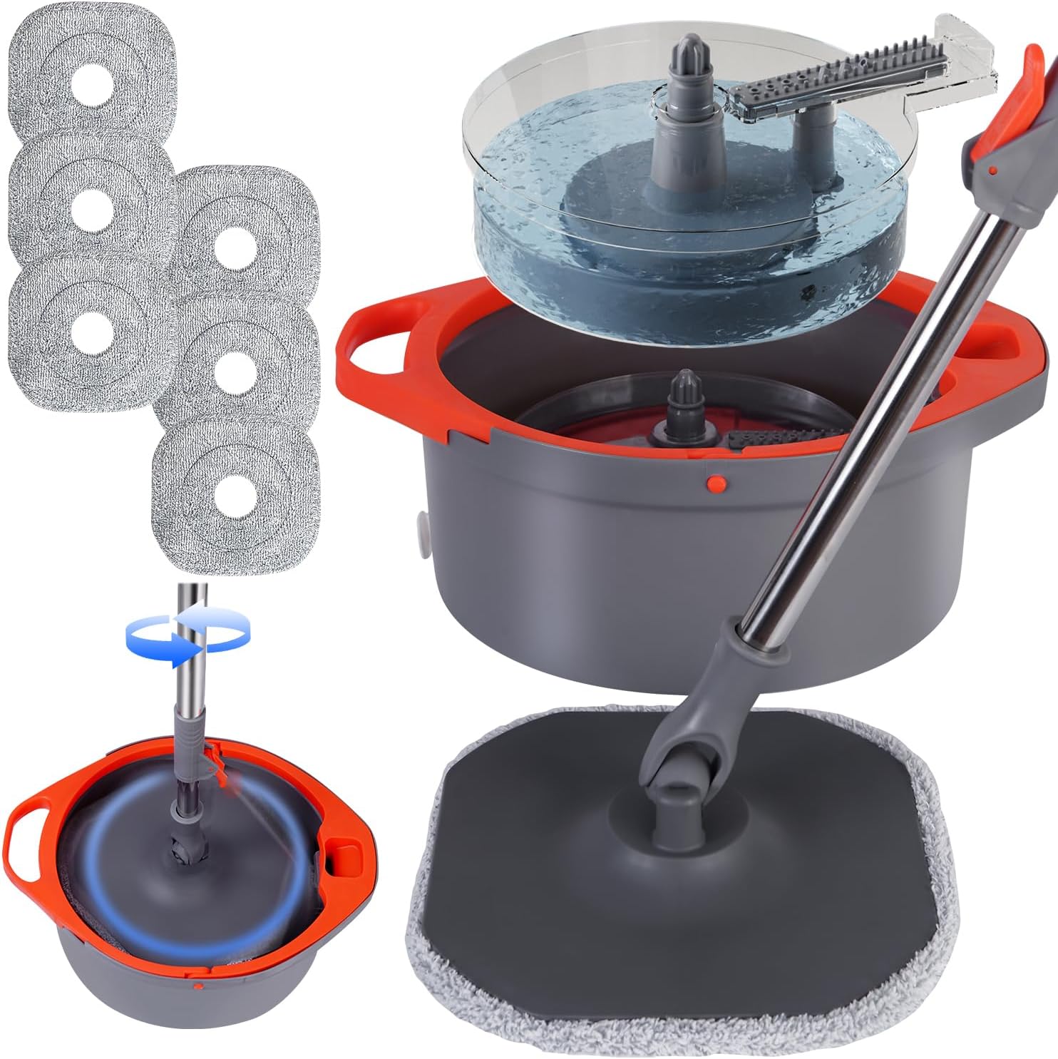 Easy Mop Set with Separate Wipes Multi-Surface