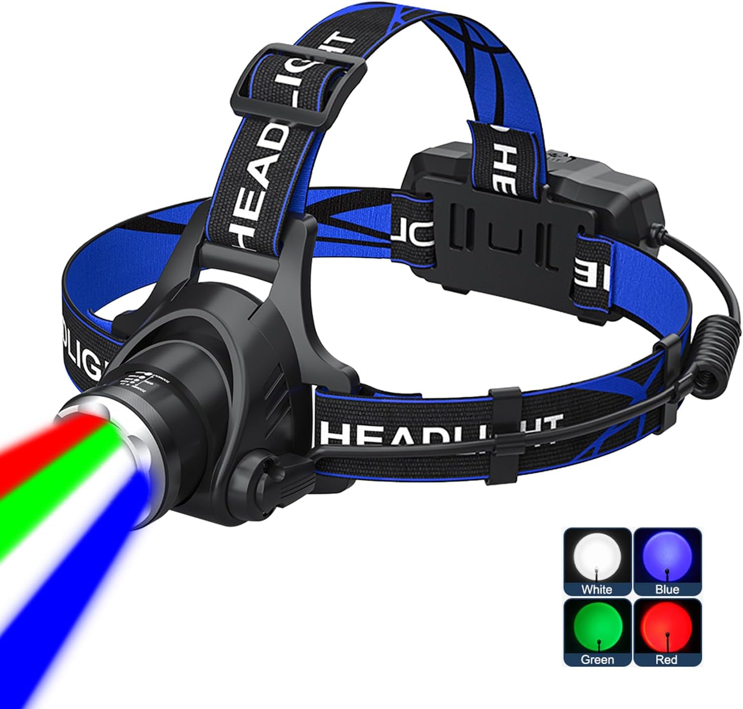 Powerful 4-in-1 LED camping headlamp