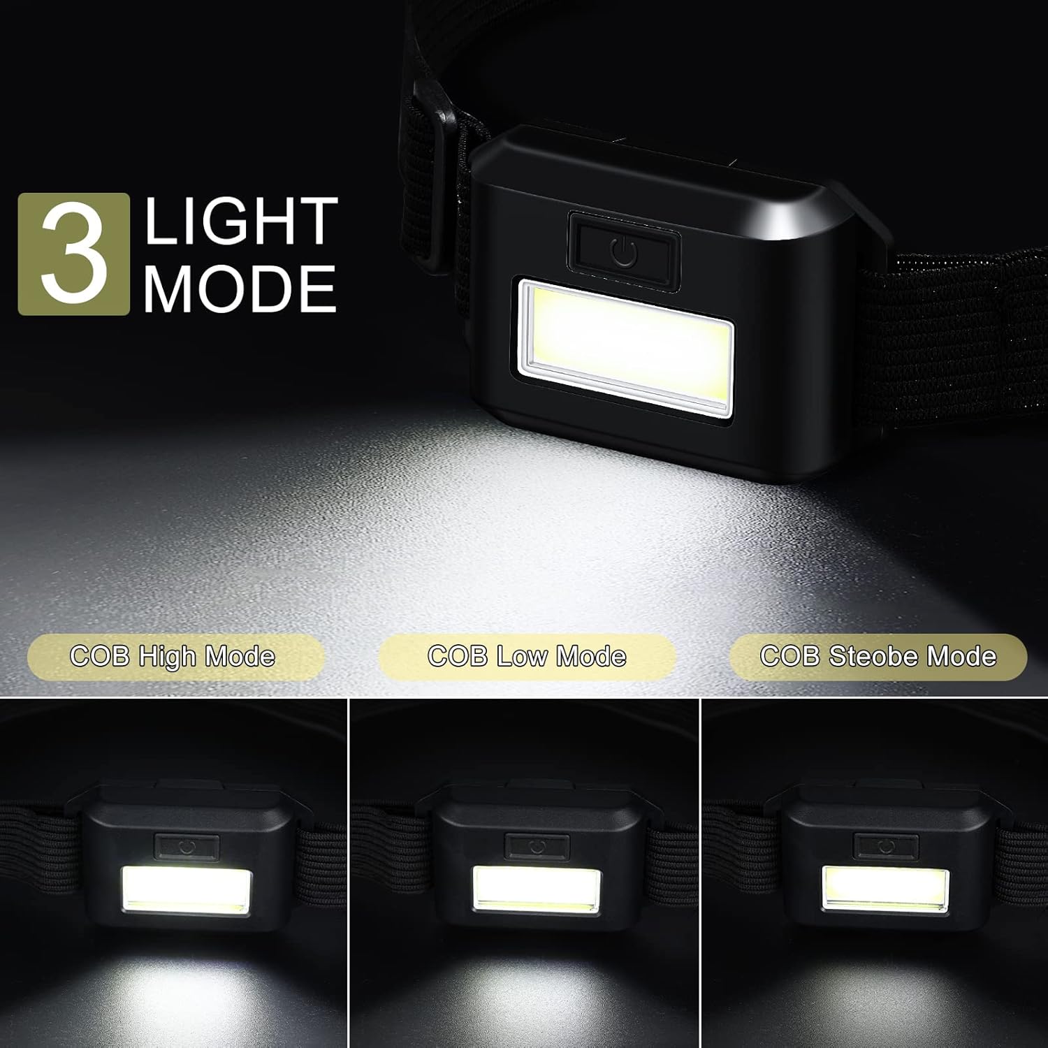 16-Piece LED Headlamp Bundle for Adults Kids