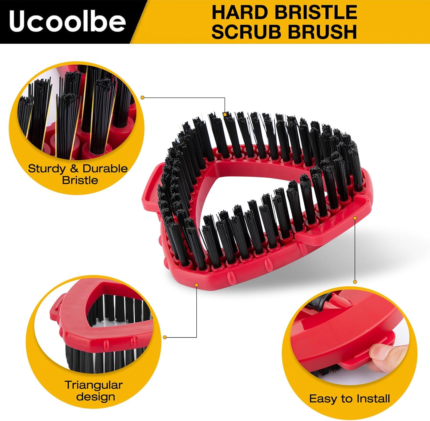 Premium Scrub Brush - Easy Mopping for Kitchens Bathrooms