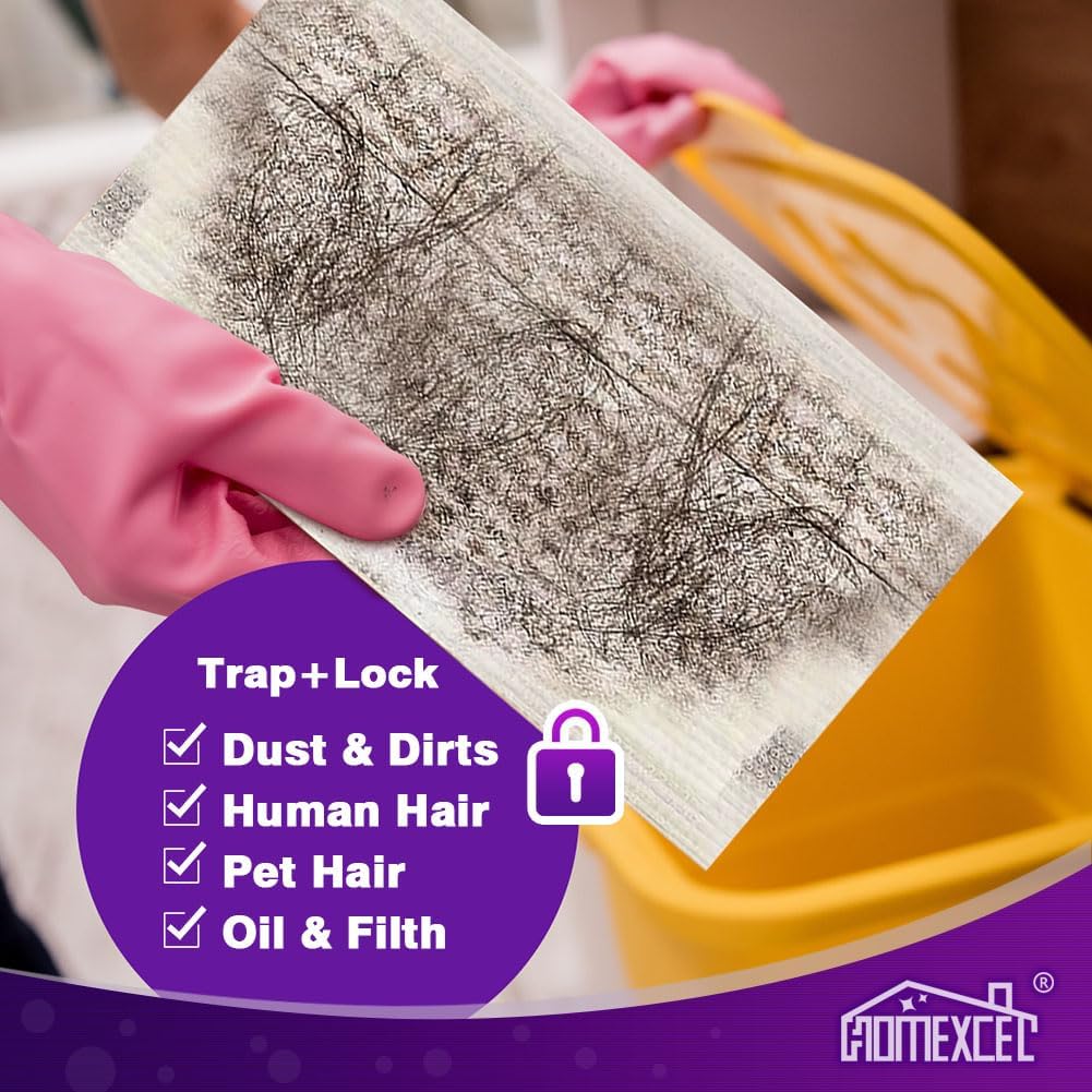 HOMEXCEL 32 Count Dry Floor Mop Pads for Swiffer WetJet