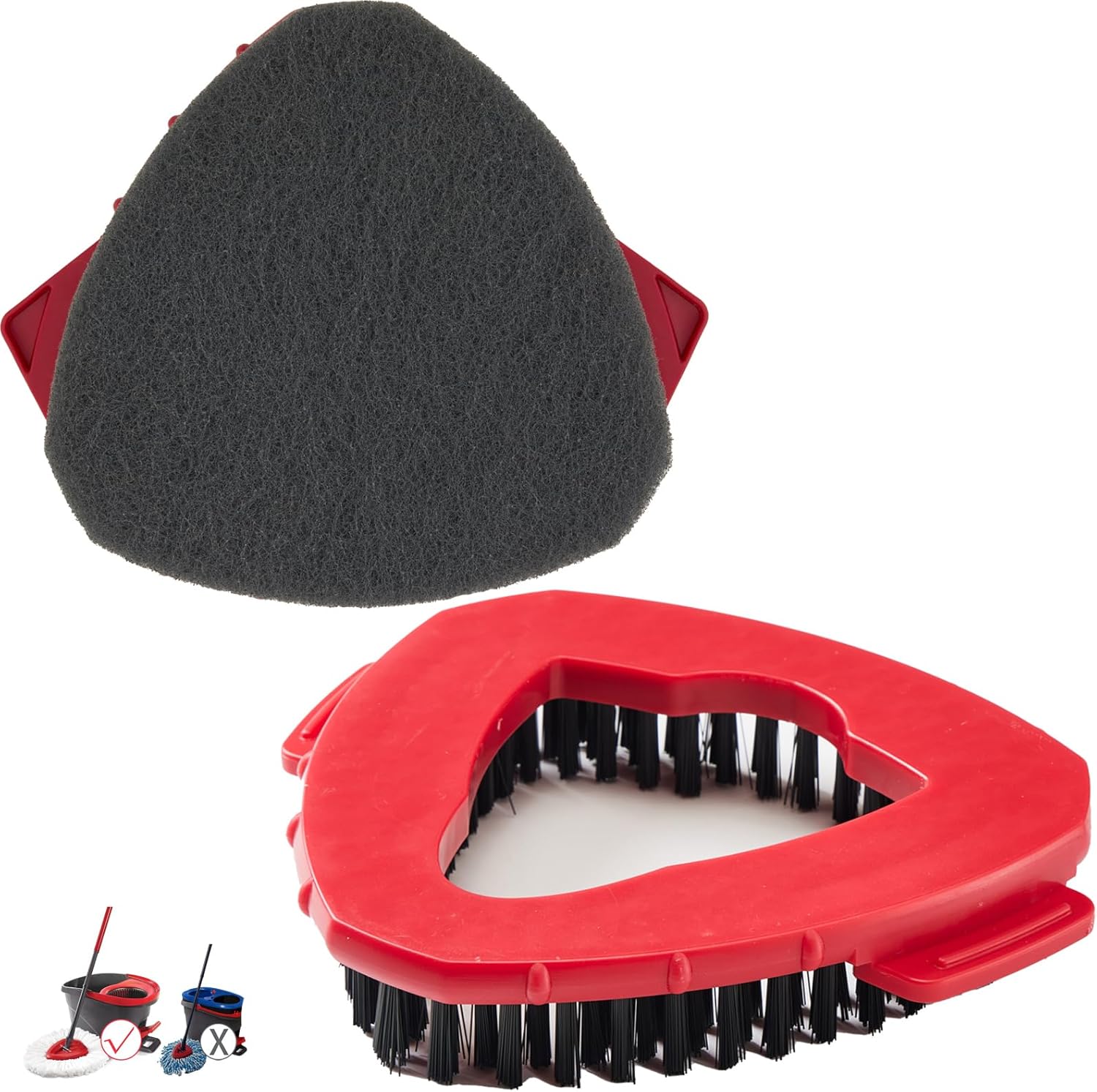 Scrub Brush Attachment for O-Cedar Spin Mop 1 Tank System