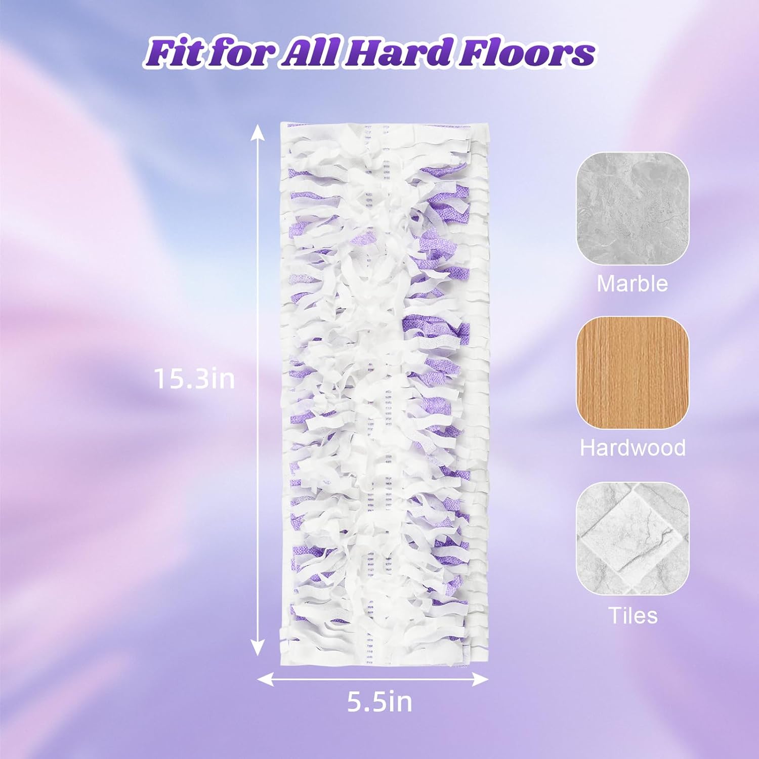 24 Pack Disposable Mop Pads for Power Mop Multi-Surface Mop