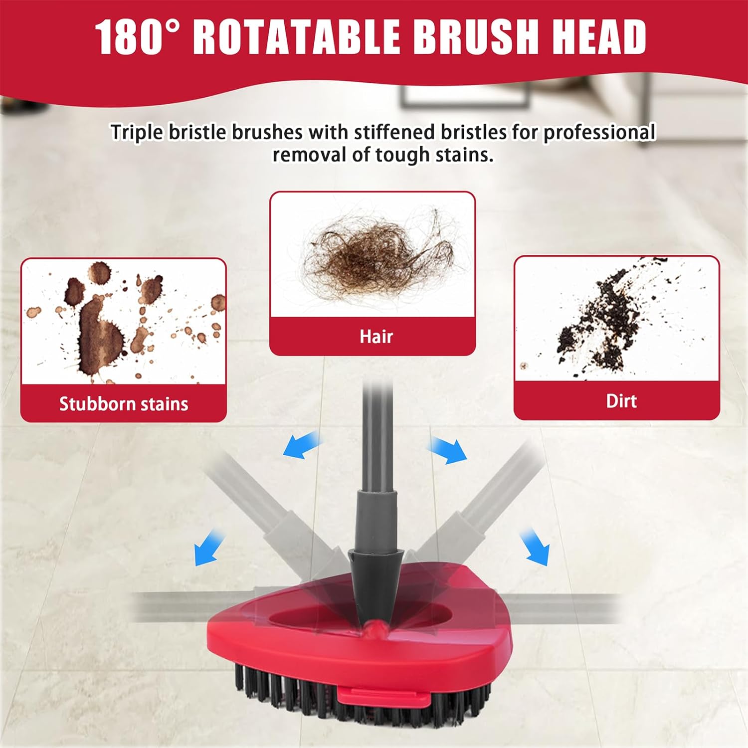 Tidy Monster scrub brush replacement head for bathroom and kitchen cleaning