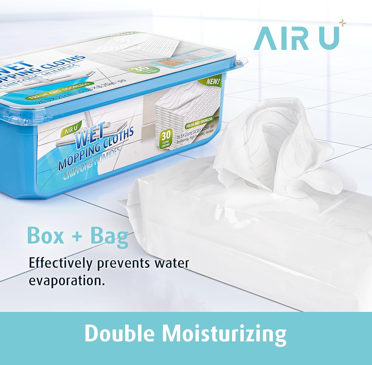 Professional Efficient AIR U Wet Pads Refill for Swiffer