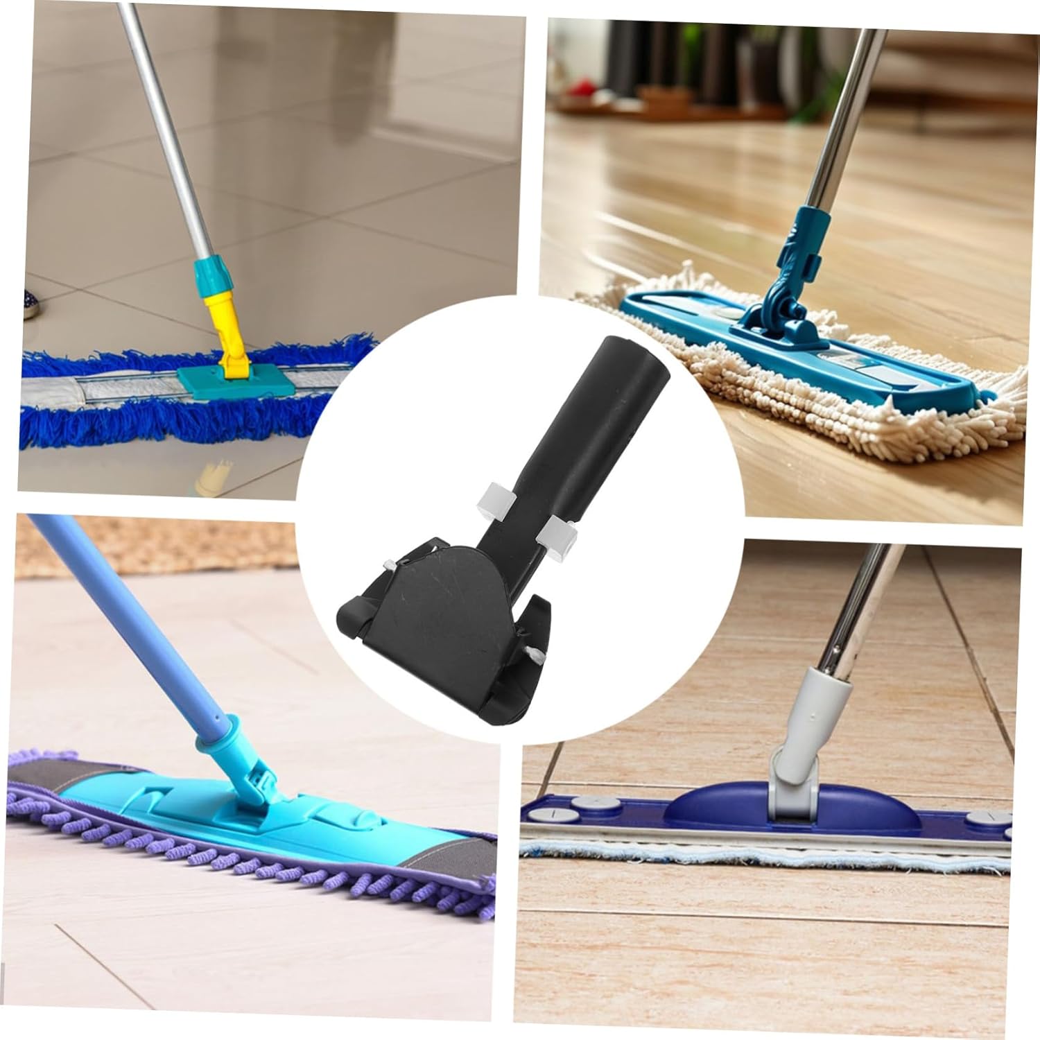Secure Mop Rod Clamps for Easy Cleaning