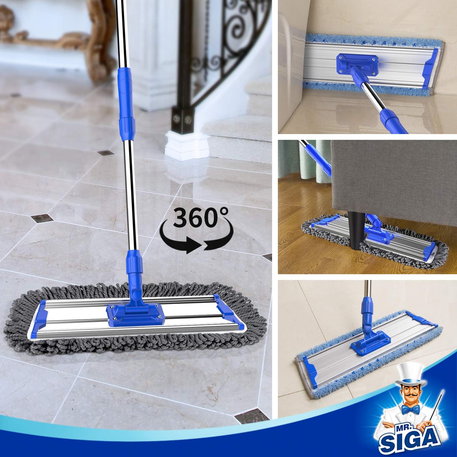MRSIGA 18 Professional Microfiber Mop