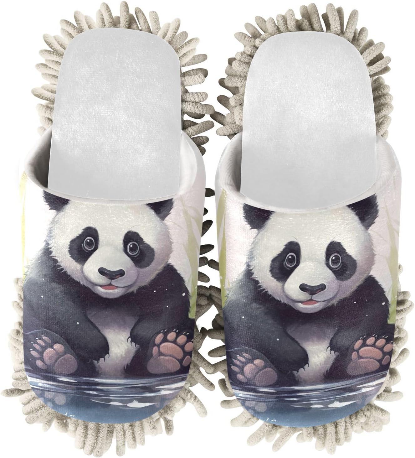 Cozy Bear Mop Slippers