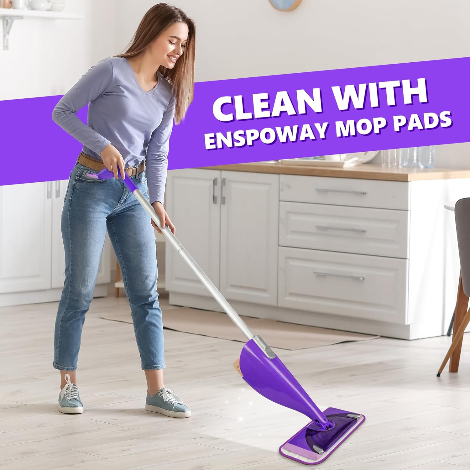 6-Pack Reusable Mop Pads for Swiffer Wet Jet Mops