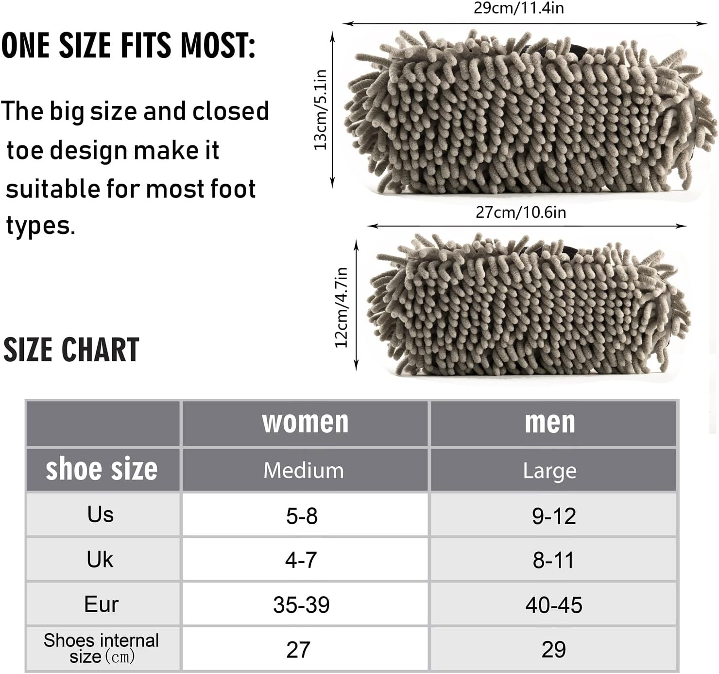 Microfiber Mop Slipper Clean Easy to Wear