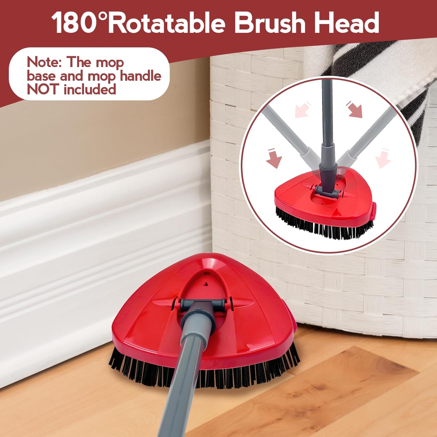 Sturdy Spin Mop scrub brush promises deep cleaning with precision