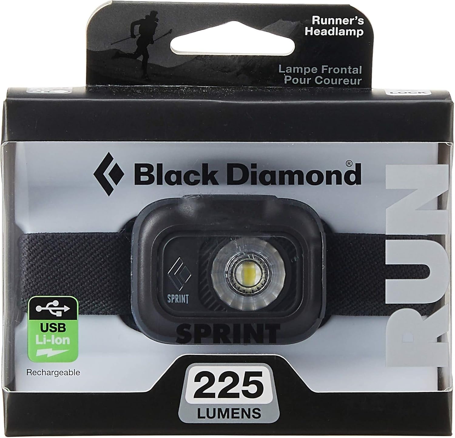 BLACK DIAMOND Rechargeable LED Headlamp 225 Lumens