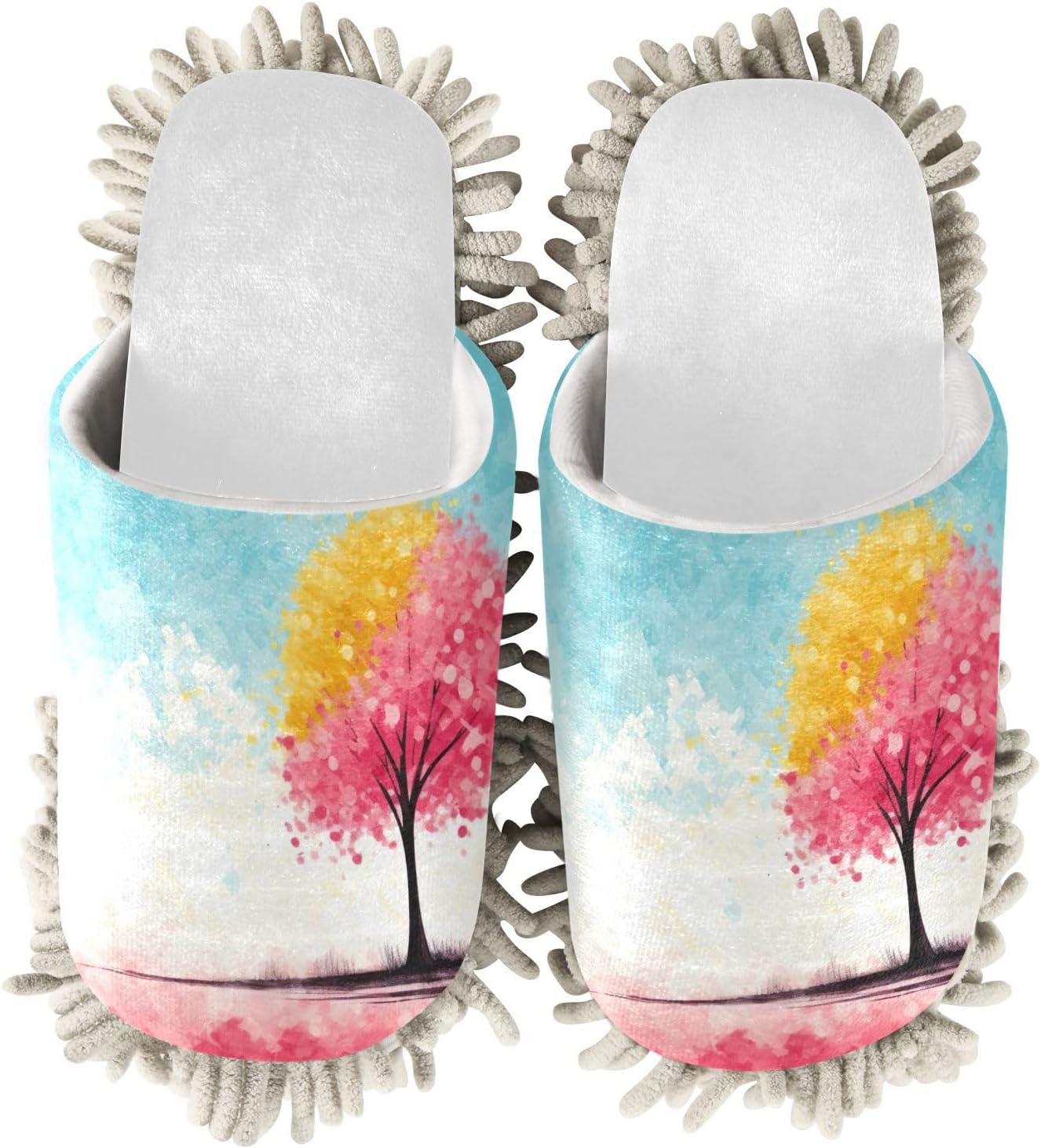 White Blue Eco-Friendly Mops Slippers for Kitchen Cleaning