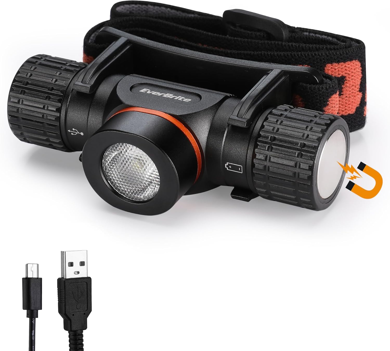 EverBrite Rechargeable Headlamp 1000 Lumen LED 400-Foot Beam Needs No Charge