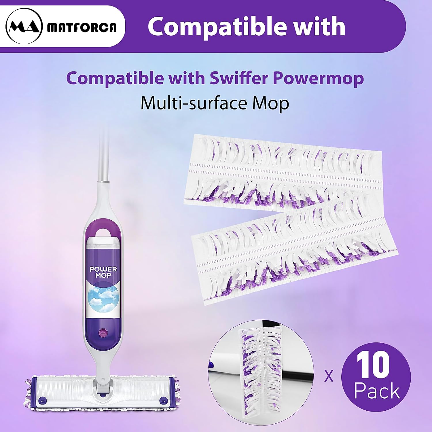 10-Pack Disposable PowerMop Pads