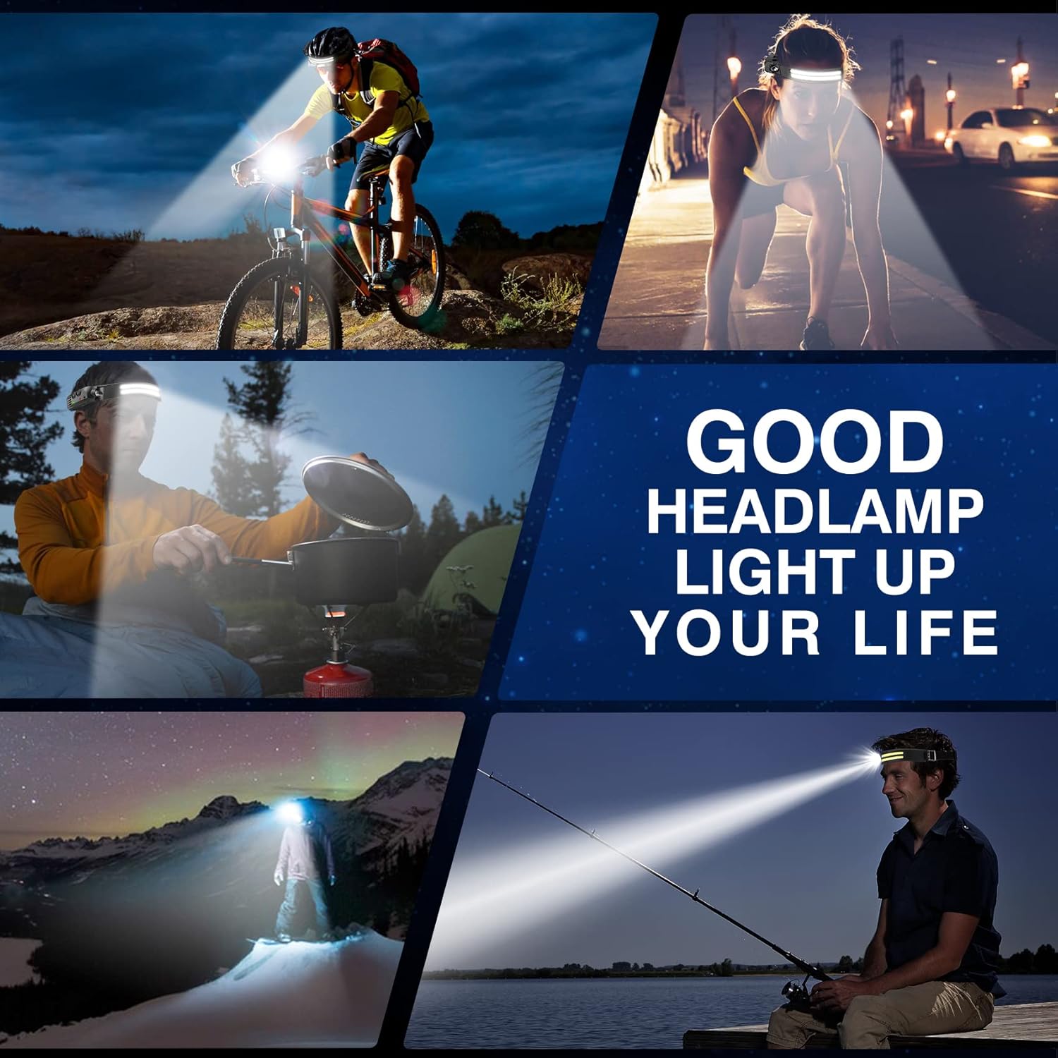 Flashlight at the Forehead