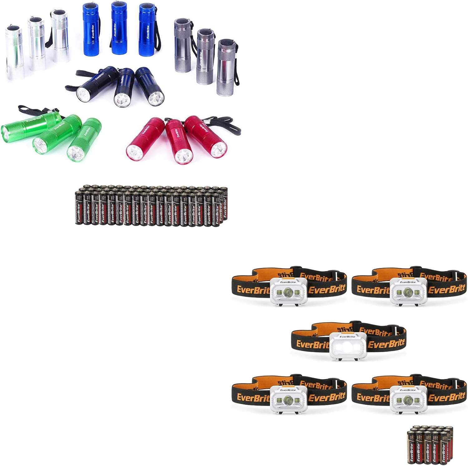 18-Pack EverBrite Mini LED Flashlights
