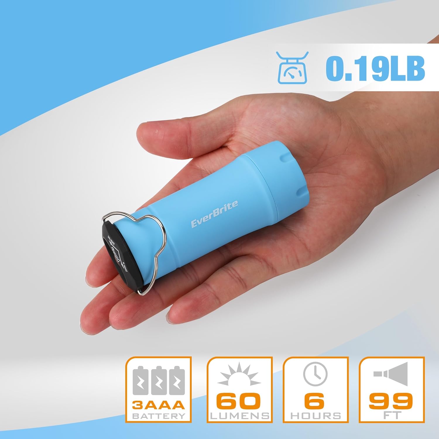 Fast-Burning Durable 2-in-1 Mini Lantern With Strobe Lights