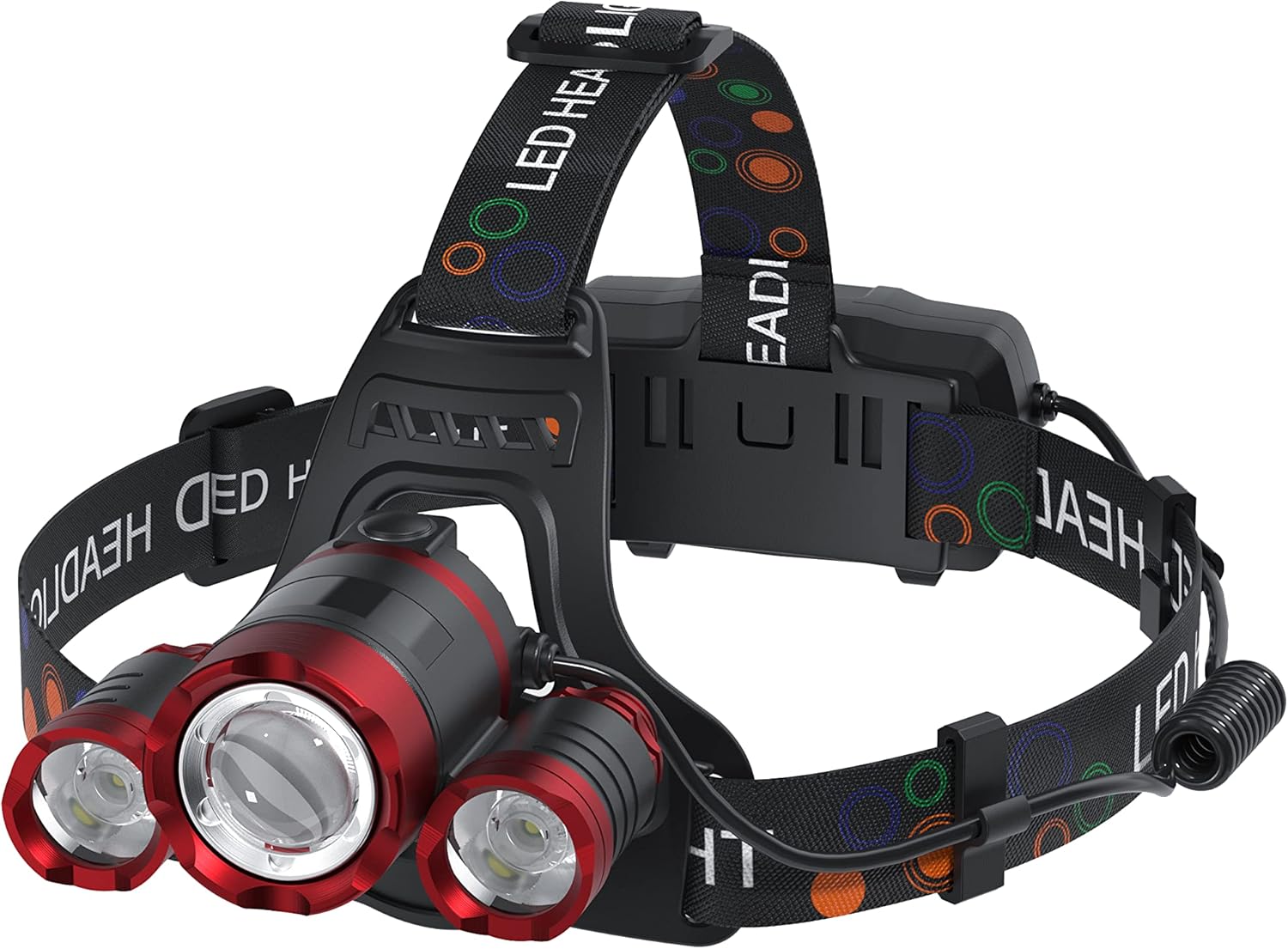 Beteray 3-in-1 Headlamp Red