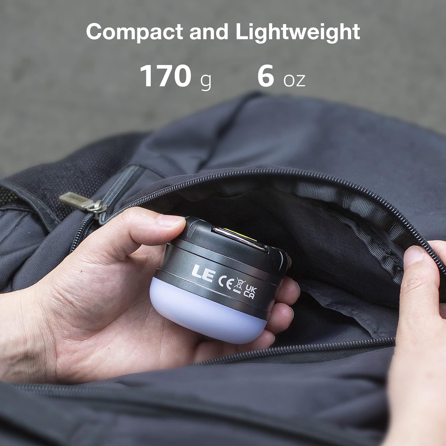 Lighting EVER LE LED Camping Lantern with 5 Modes and Power Bank