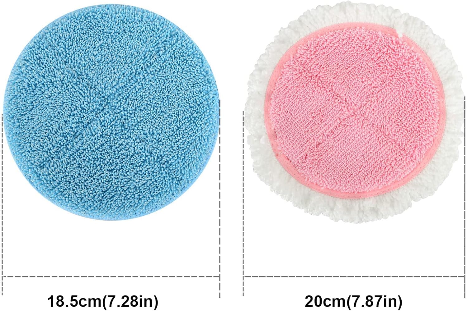 BeiLan Electric Mop Pads 8 Pack Replacement 728 Inch