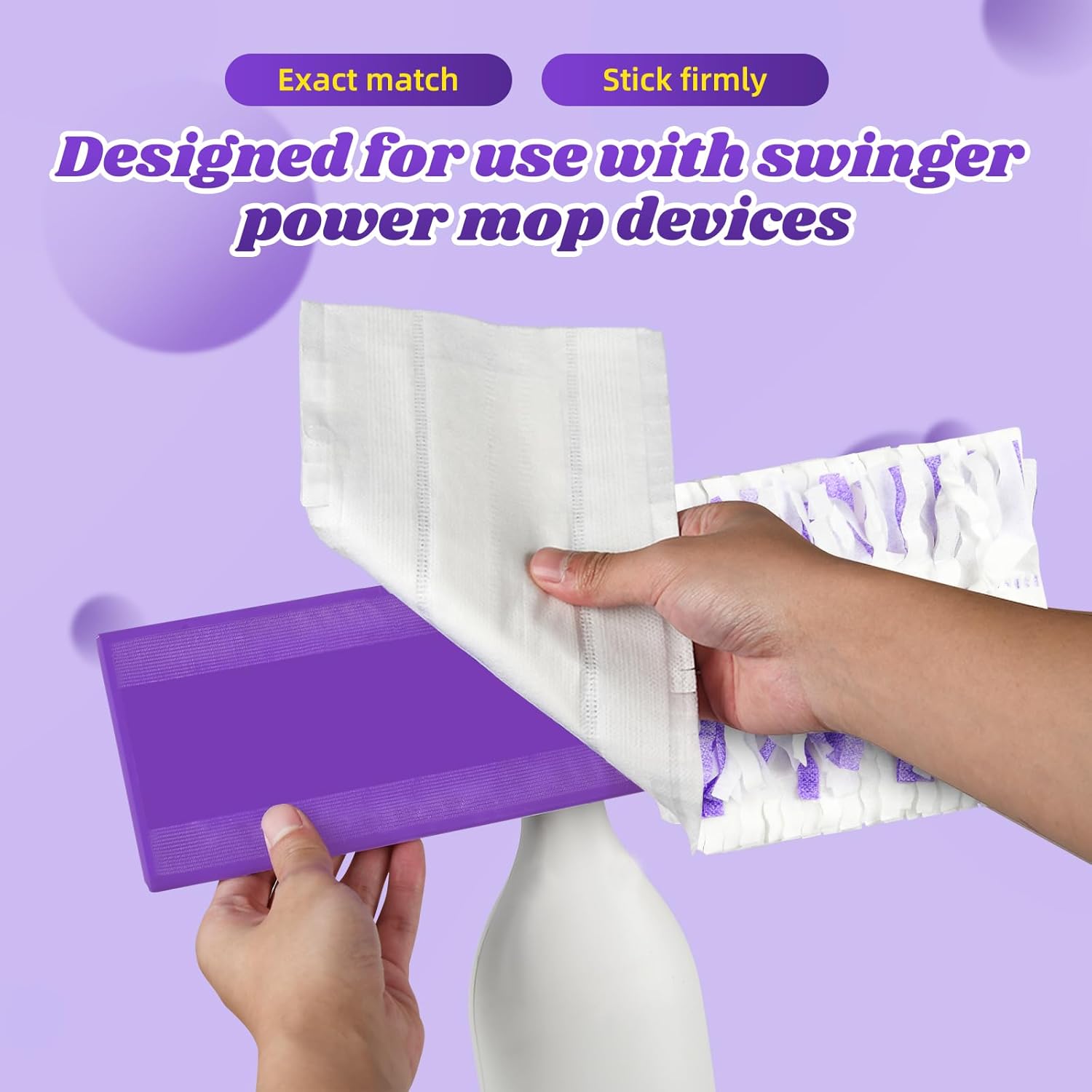 24 Pack Disposable Mop Pads for Power Mop Multi-Surface Mop