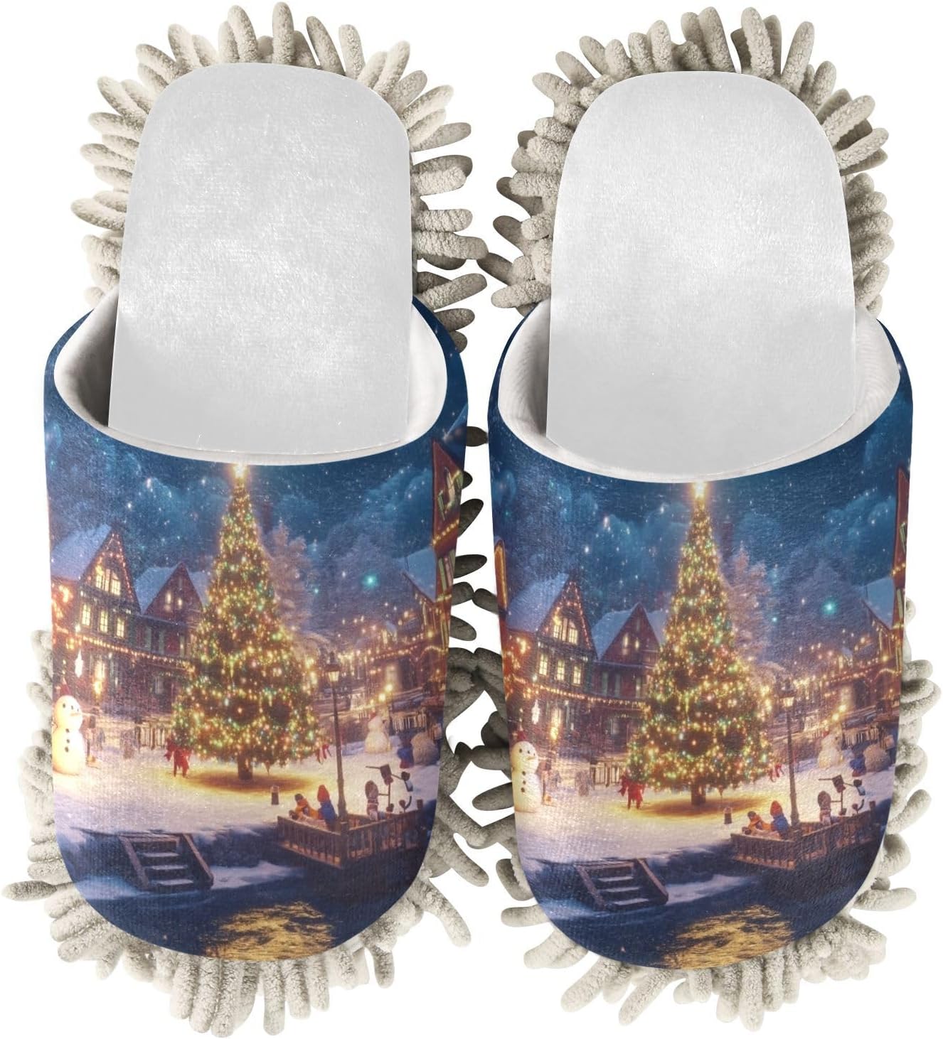 Cozy Mops Slippers for FemaleMale Soft Eco-Friendly Christmas House Slippers
