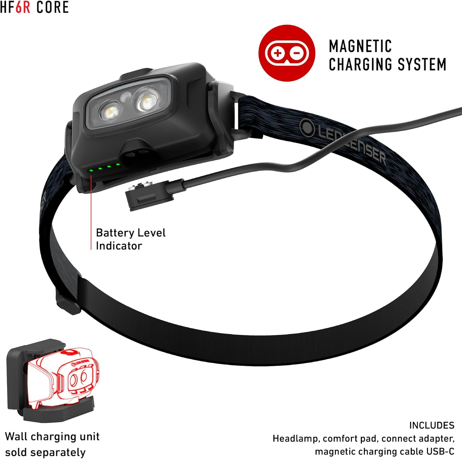 Slim Rechargeable Headlamp 800 Lumens