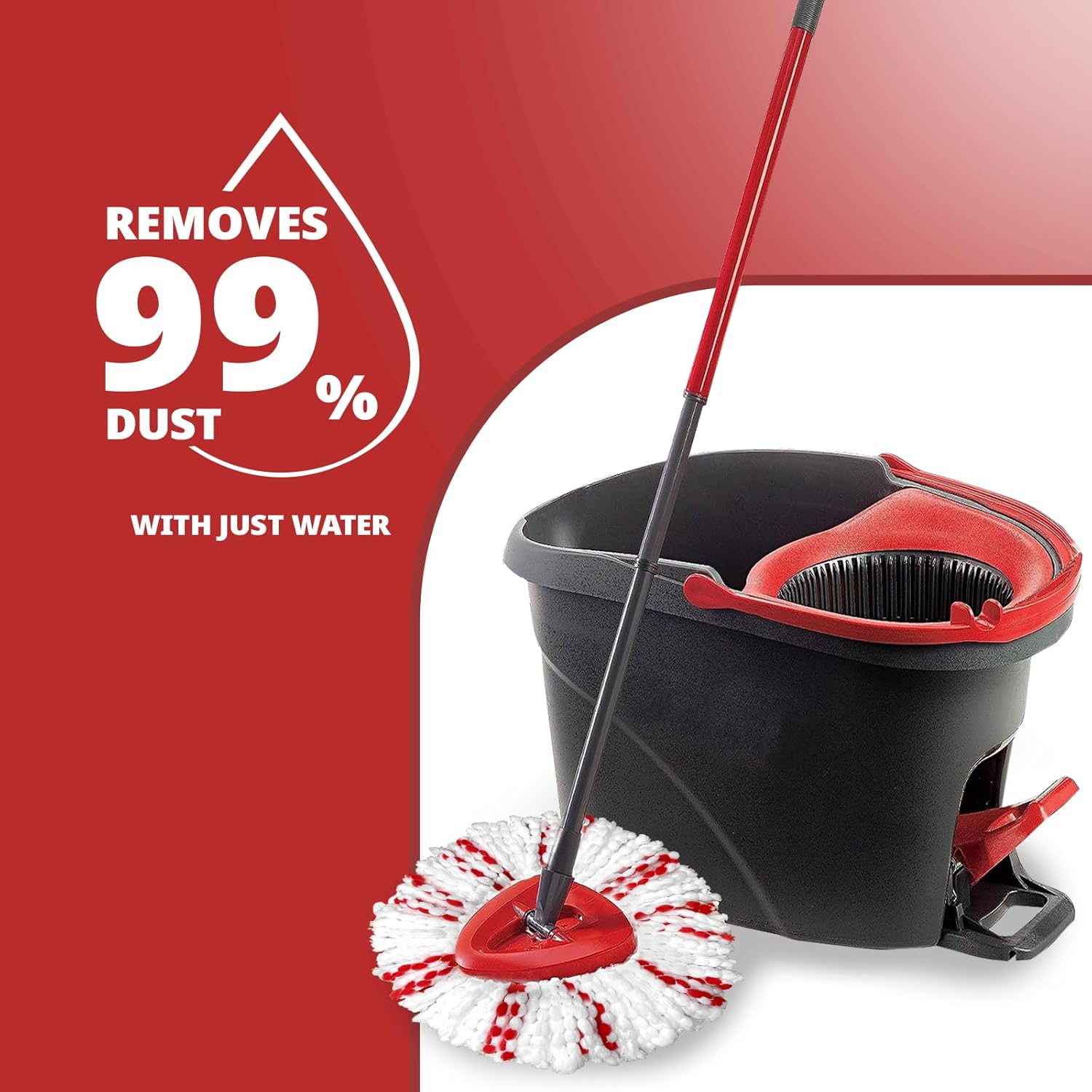 Koolstuffs Spin Mop Head Replacement 2Pack - Machine Washable 40 More Power