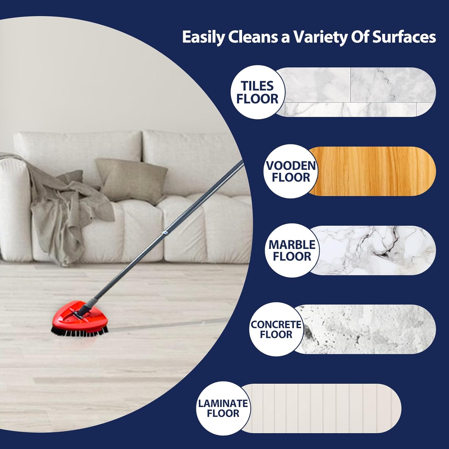 Koolstuffs Spin Mop Scrub Brush Head 2 Pack
