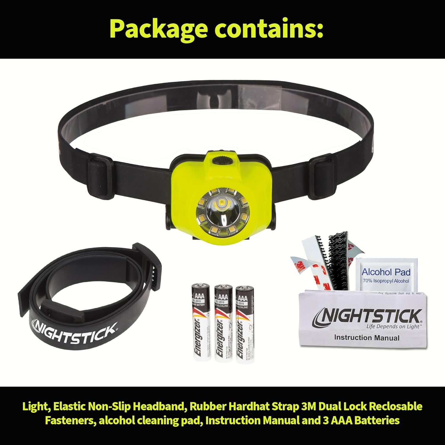 Two-in-One Dual Lighting Headlamp with 220 Lumens