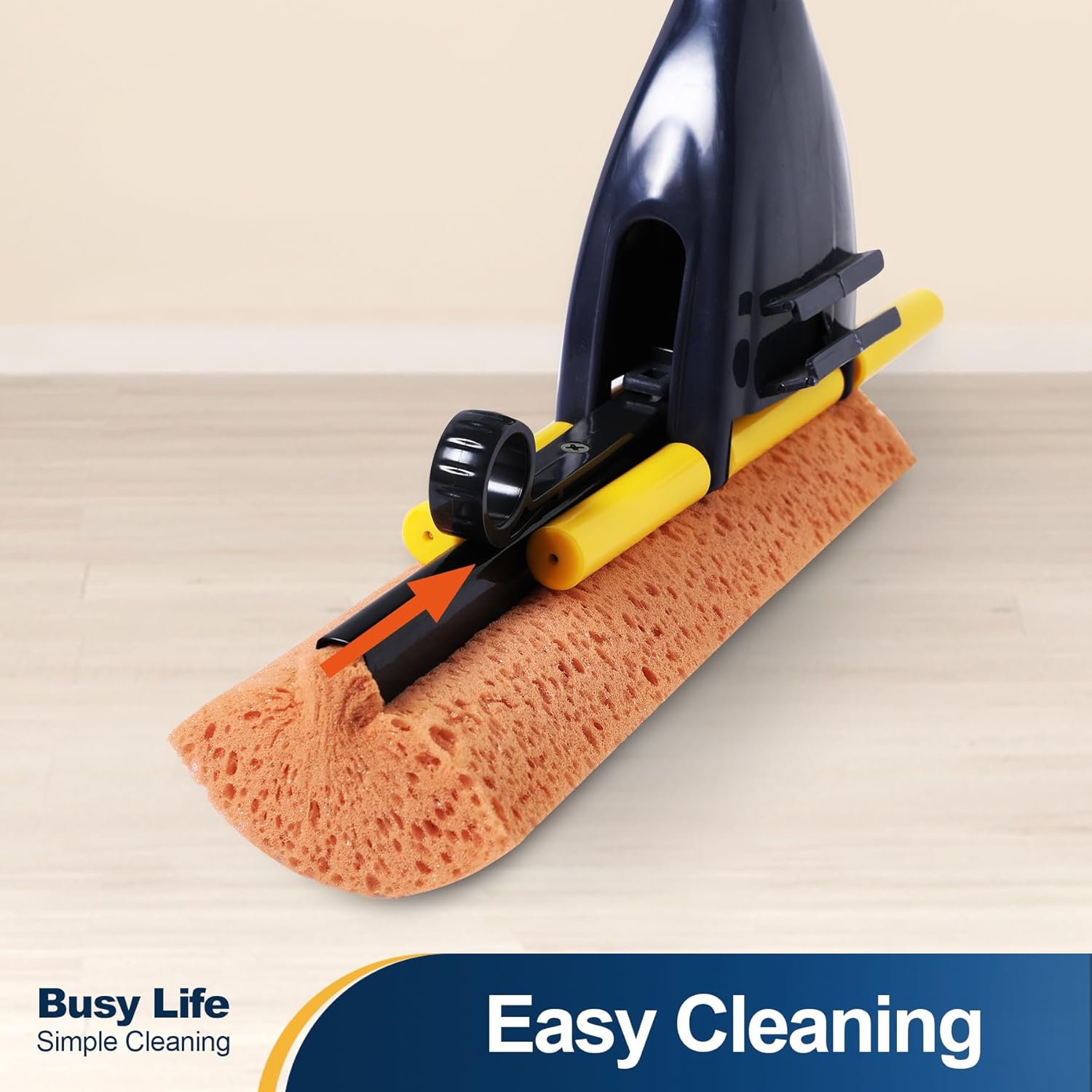 Yocada 2-Piece Sponge Mop Refill Head - Durable Easy to Clean