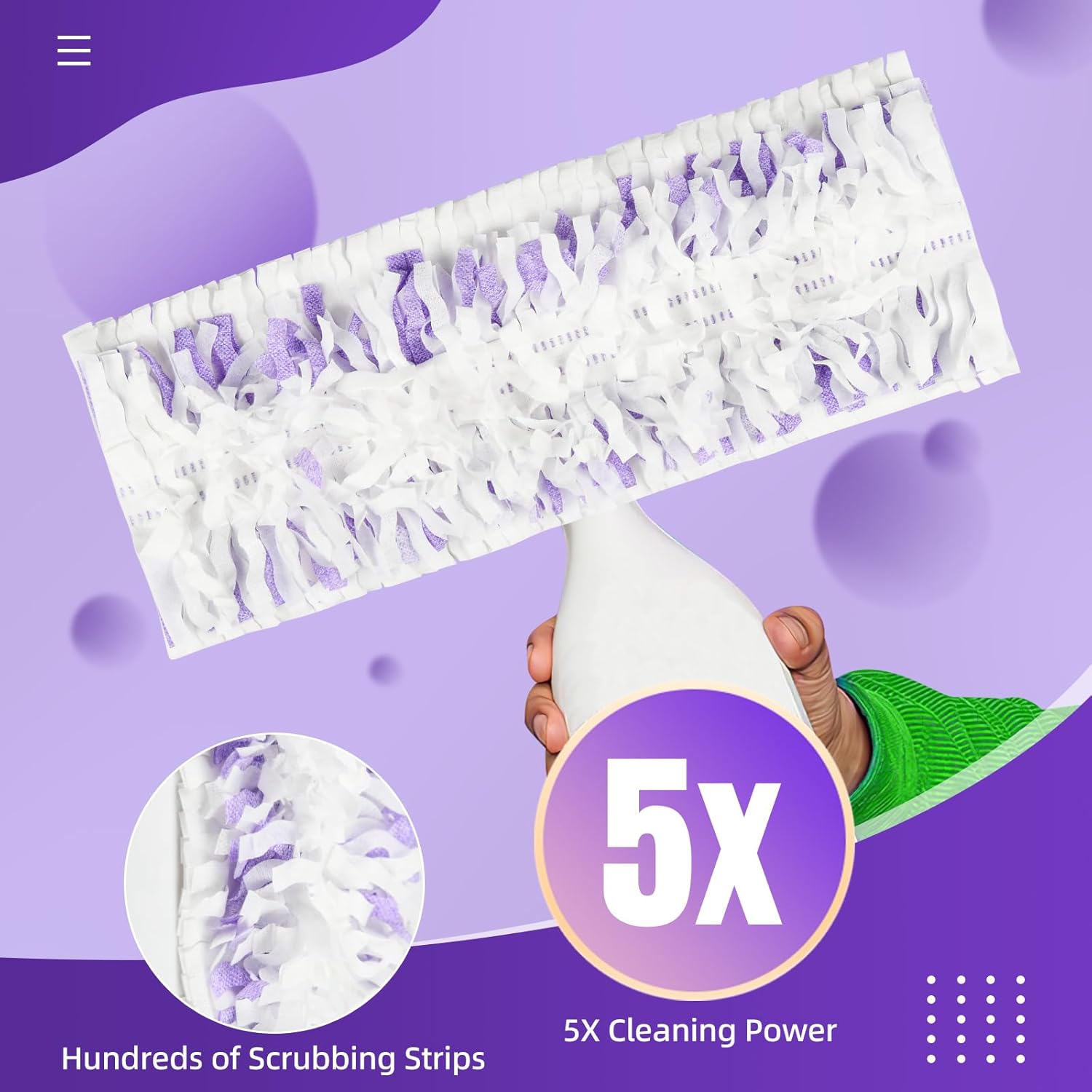 24 Pack Disposable Mop Pads for Power Mop Multi-Surface Mop