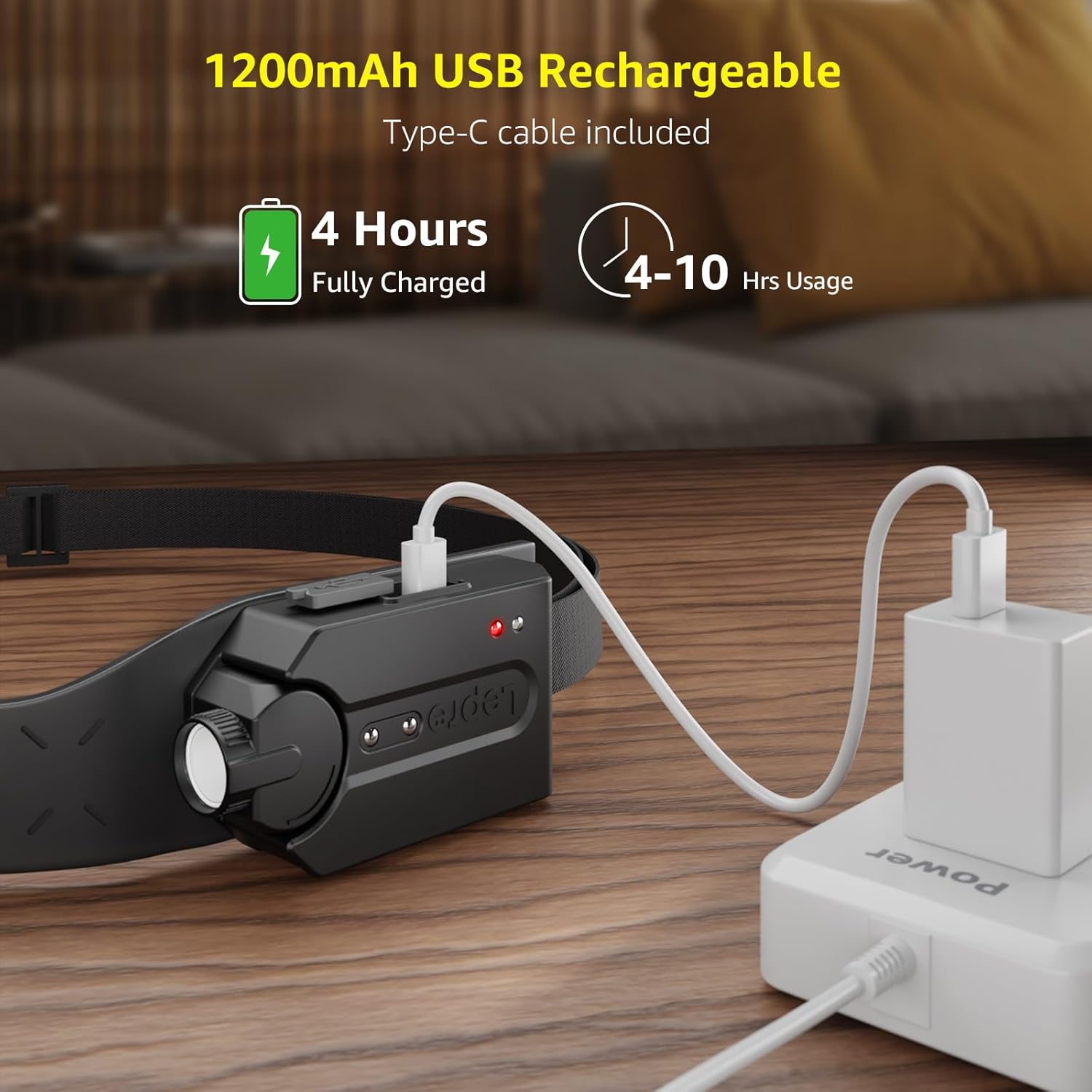 Lepro Bundle camping lantern rechargeable power bank headlamp with motion sensor