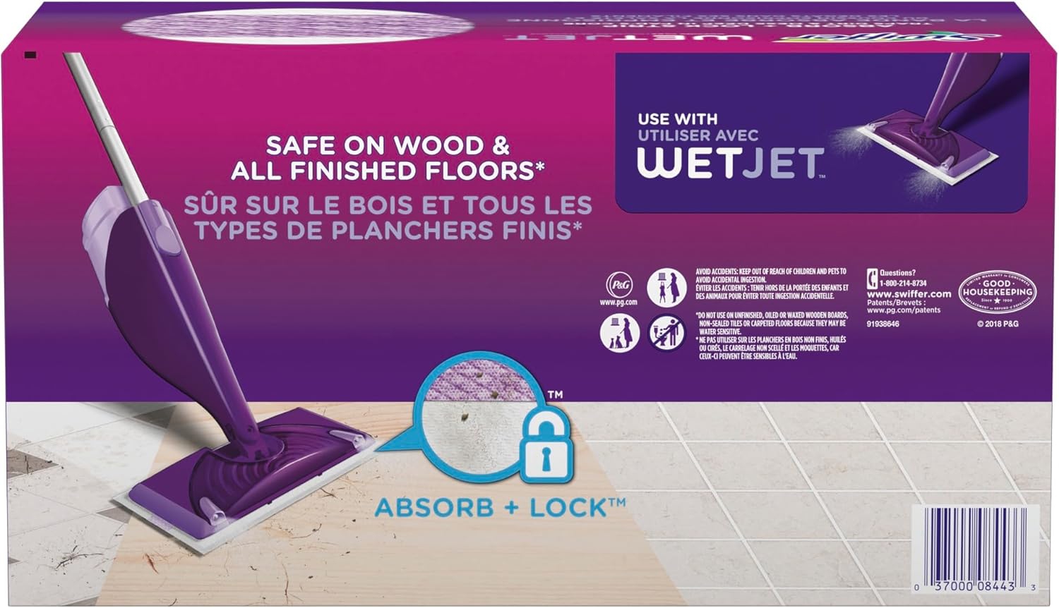 Swiffer Pro-Enhanced Wet Jet Mopping Pad Refill - 24ct