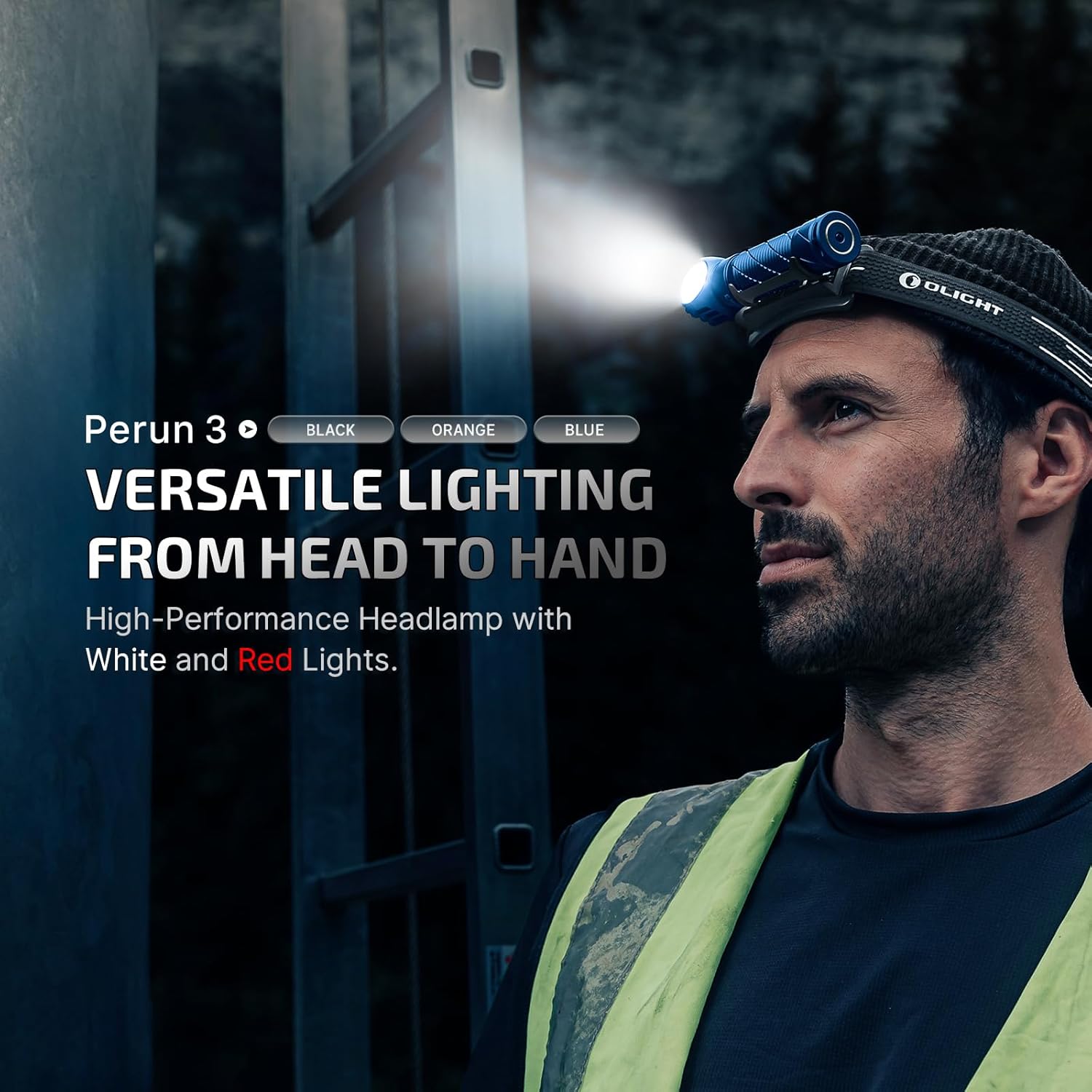 OLIGHT Rechargeable Headlamp Bundle Baton4 EDC Flashlight Camping surroundings