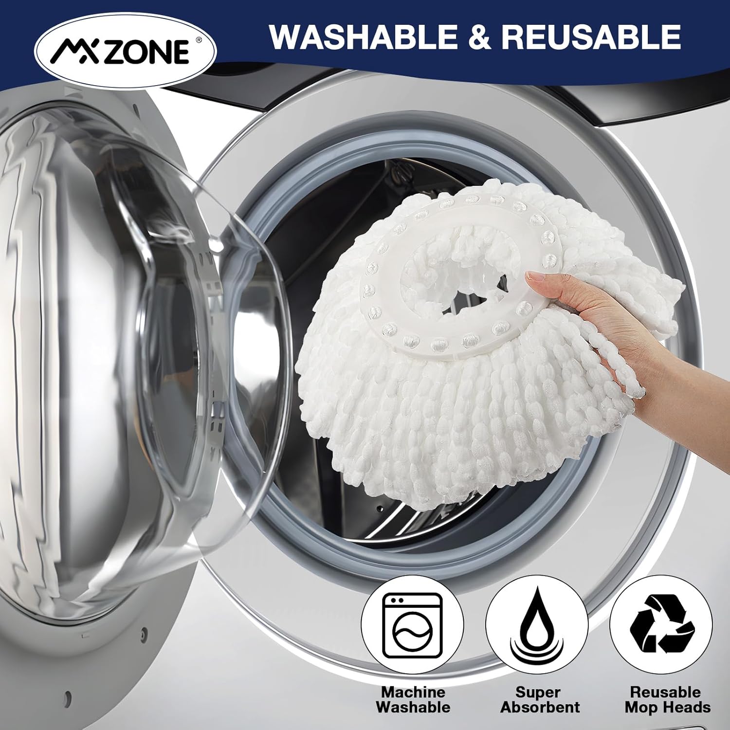 MXZONE Magic Mop 5-Pack Replacement Heads Details