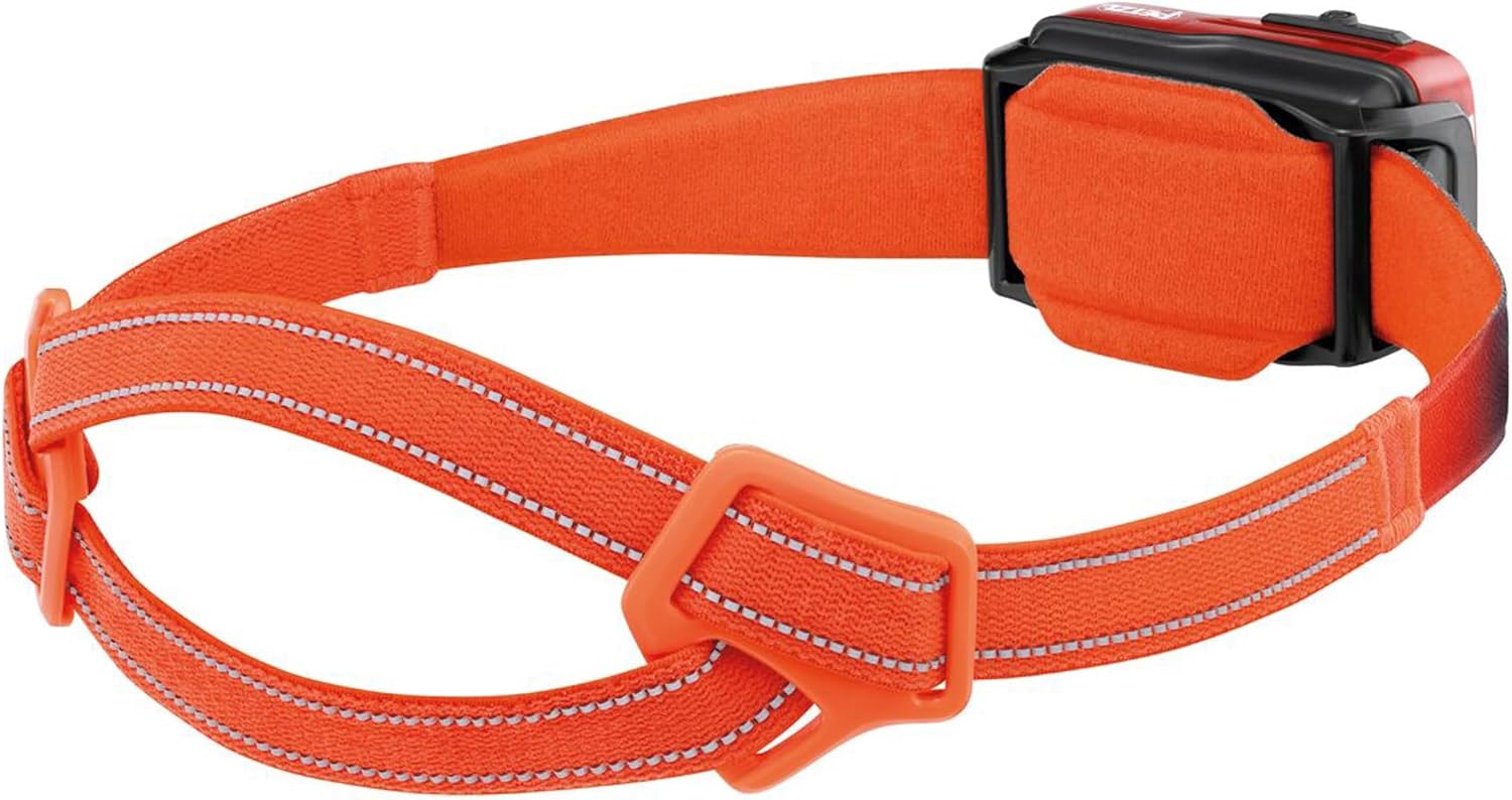 PETZL Swift RL Headlamp Orange Rechargeable Durable Energy-Efficient Night Vision Mode Options
