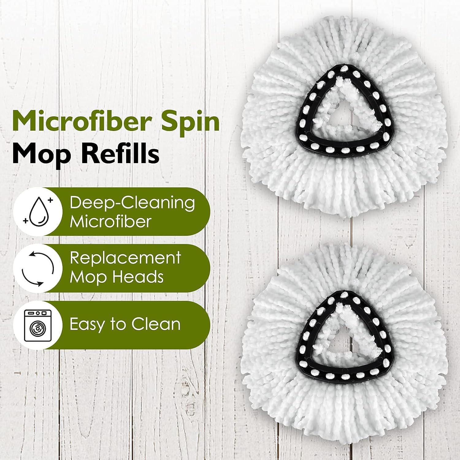 4-Piece EasyWring Mop Head Set