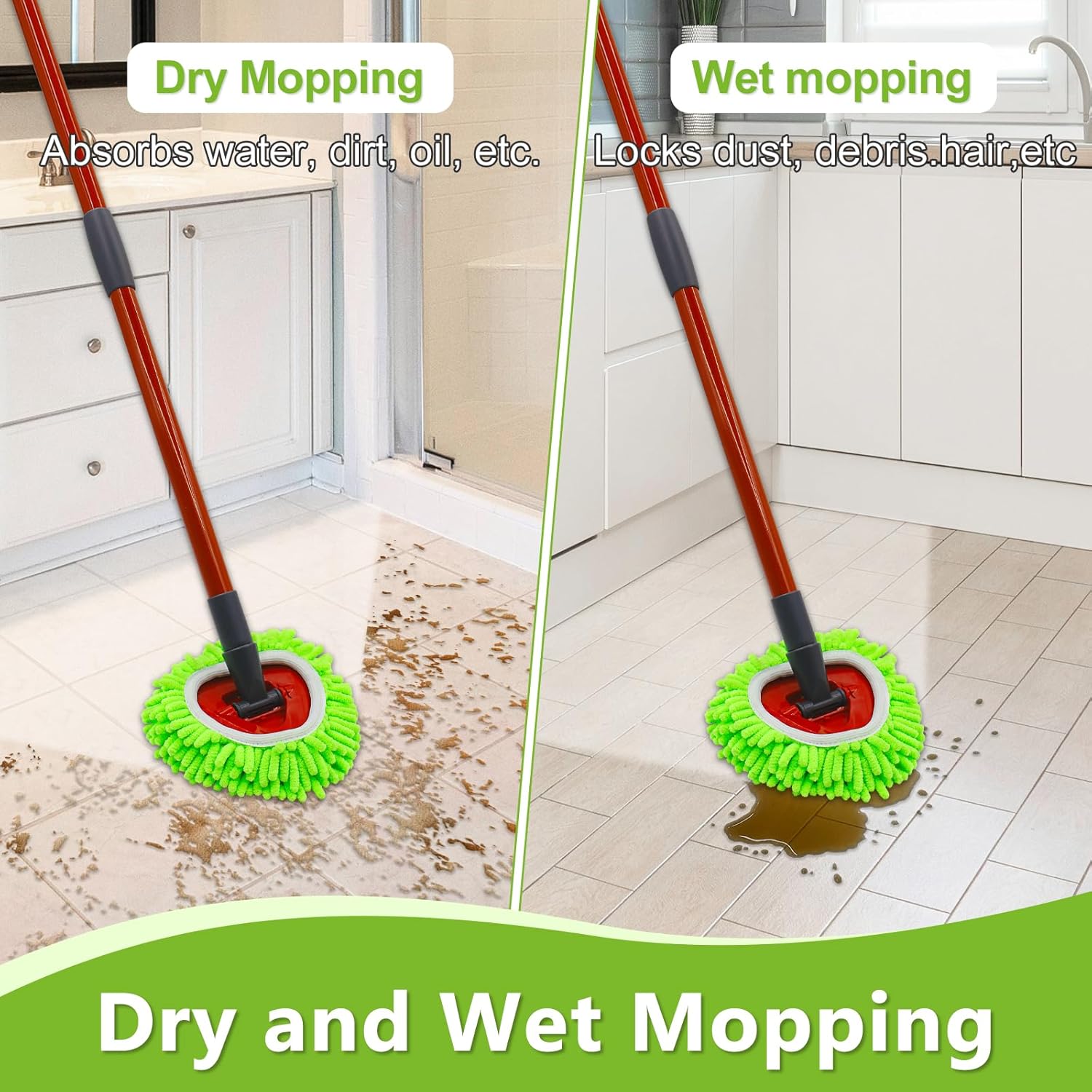 Reusable Mop Heads for EasyWring 1-Tank Spin Mop