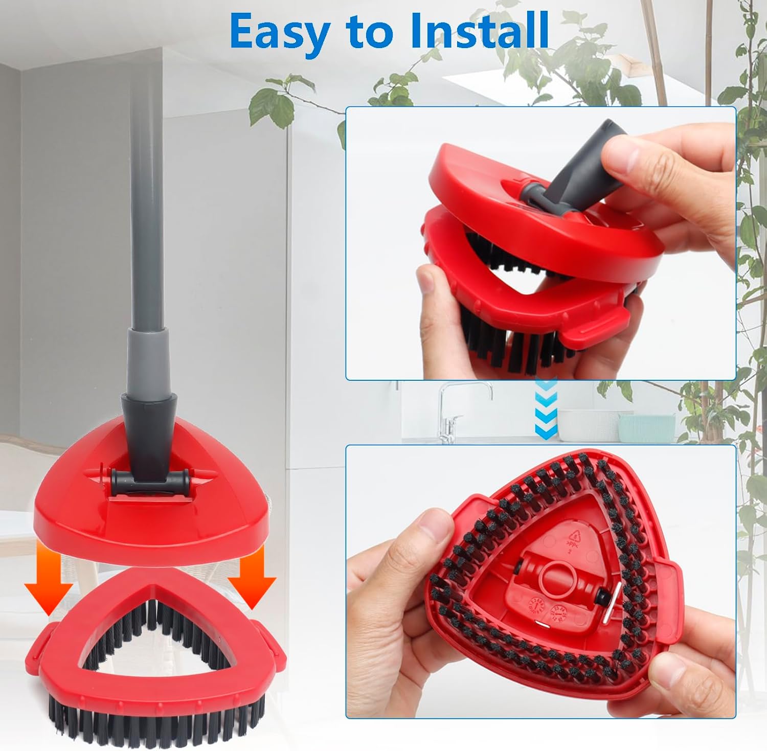2-Piece Scrubber Brush for O Cedar 2 Tank System