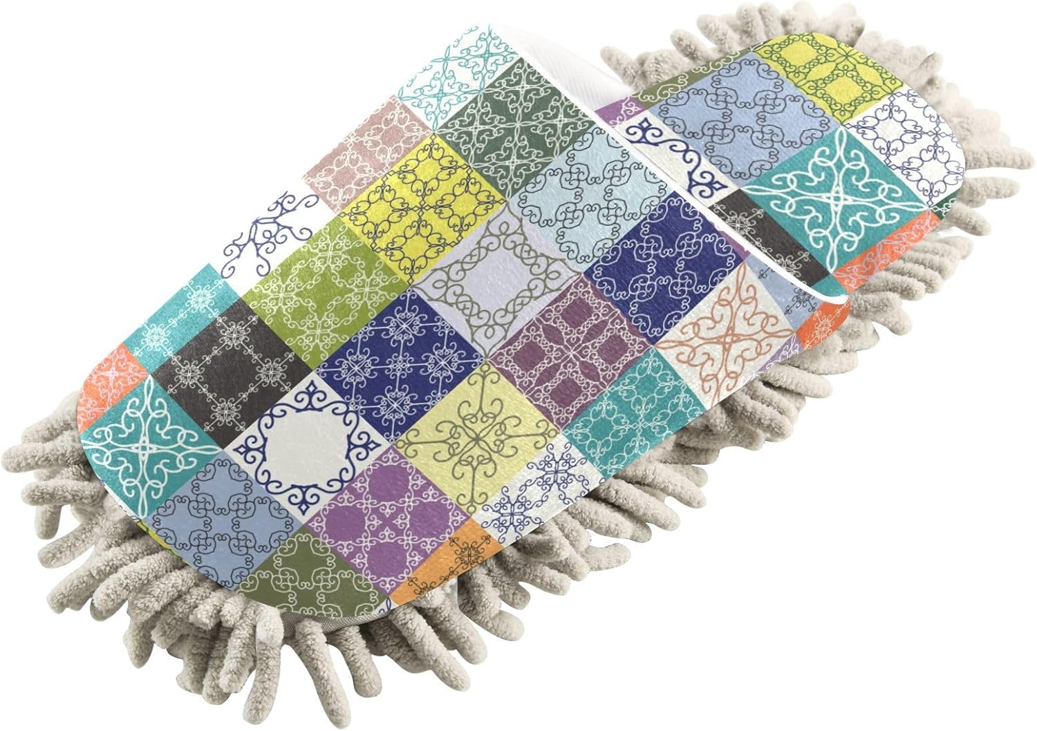 Kigai Microfiber Slippers - Bohemian Tile for Soft Clean Feet