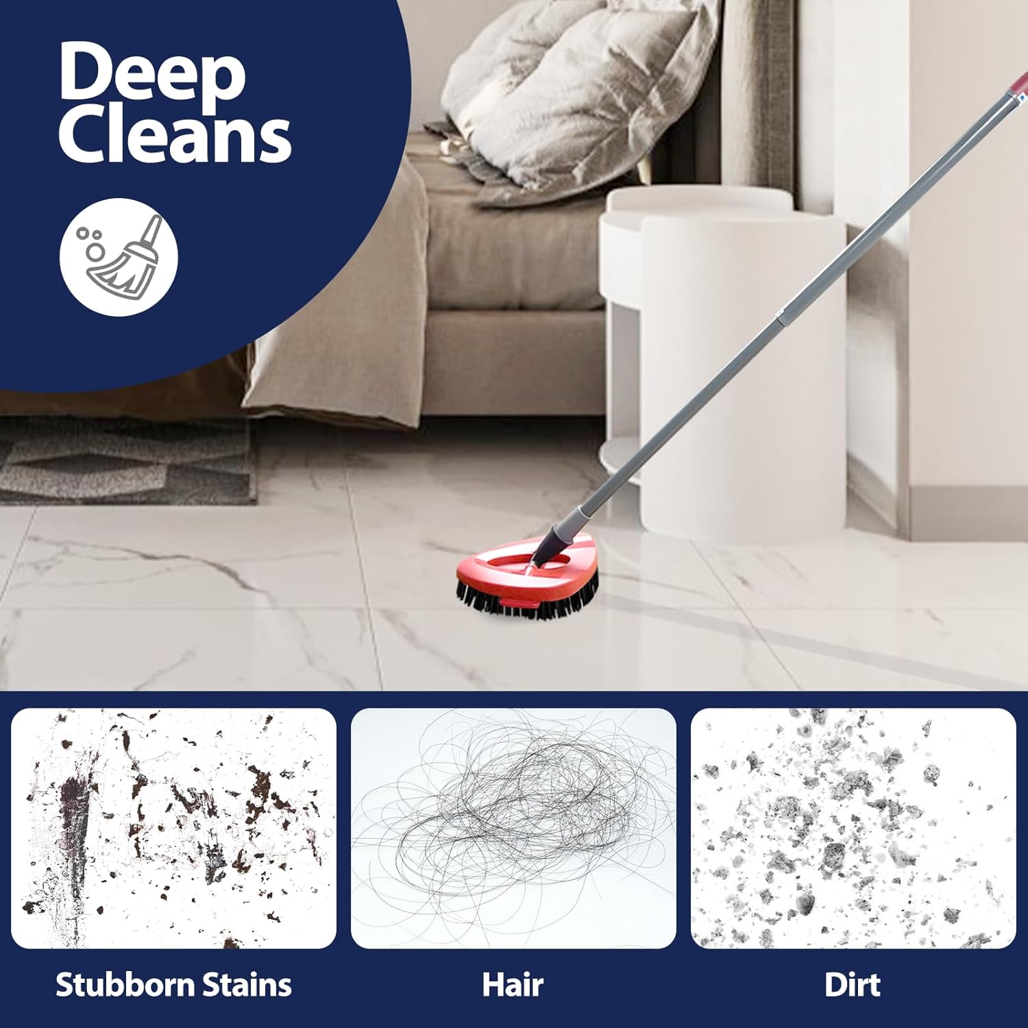 Koolstuffs Spin Mop Scrub Brush Head 2 Pack