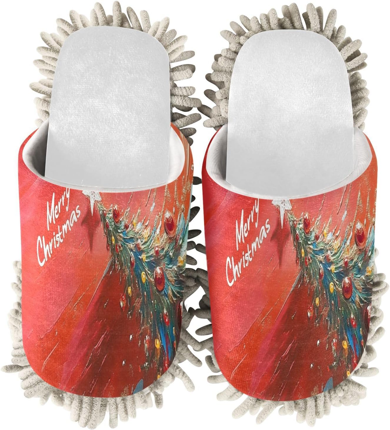 Cozy Christmas Mop Slippers