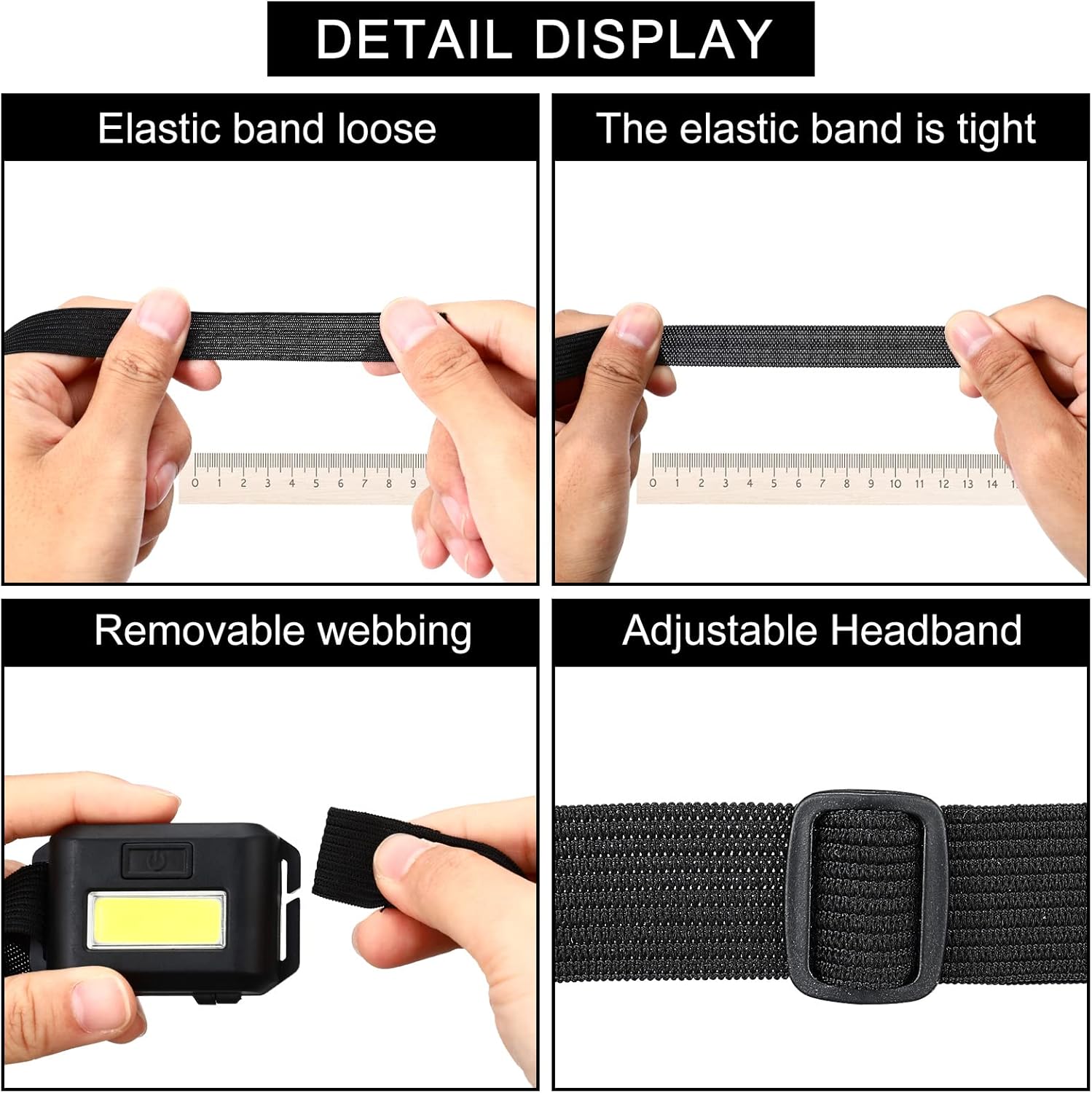 16-Piece LED Headlamp Bundle for Adults Kids