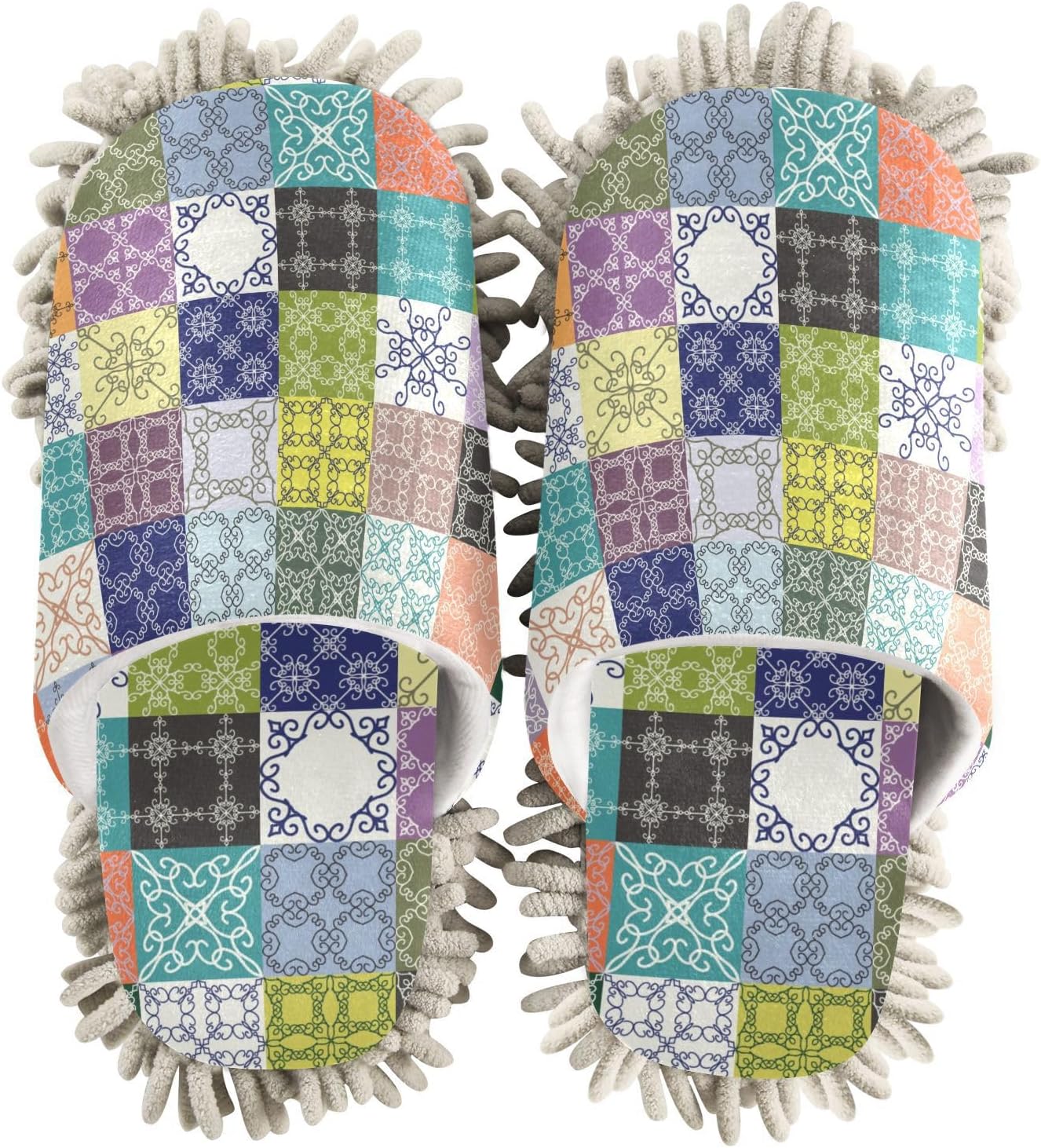 Kigai Microfiber Slippers - Bohemian Tile for Soft Clean Feet