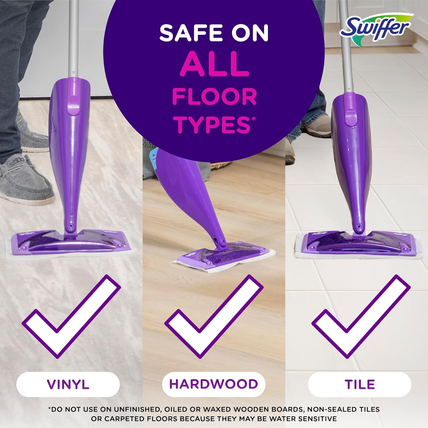 Swiffer WetJet Hardwood Floor Cleaner Spray Mop Pad Refill 24 Count