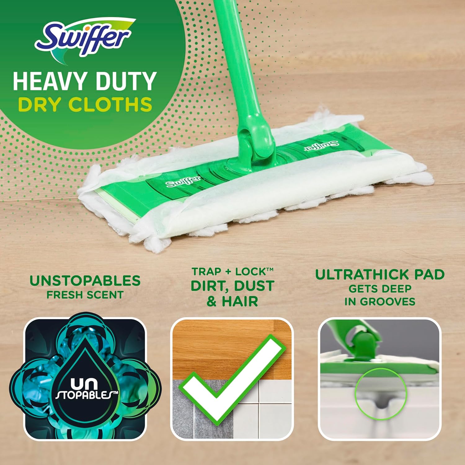 Swiffer Heavy Duty Dry Cloth Refills 20 Count 1